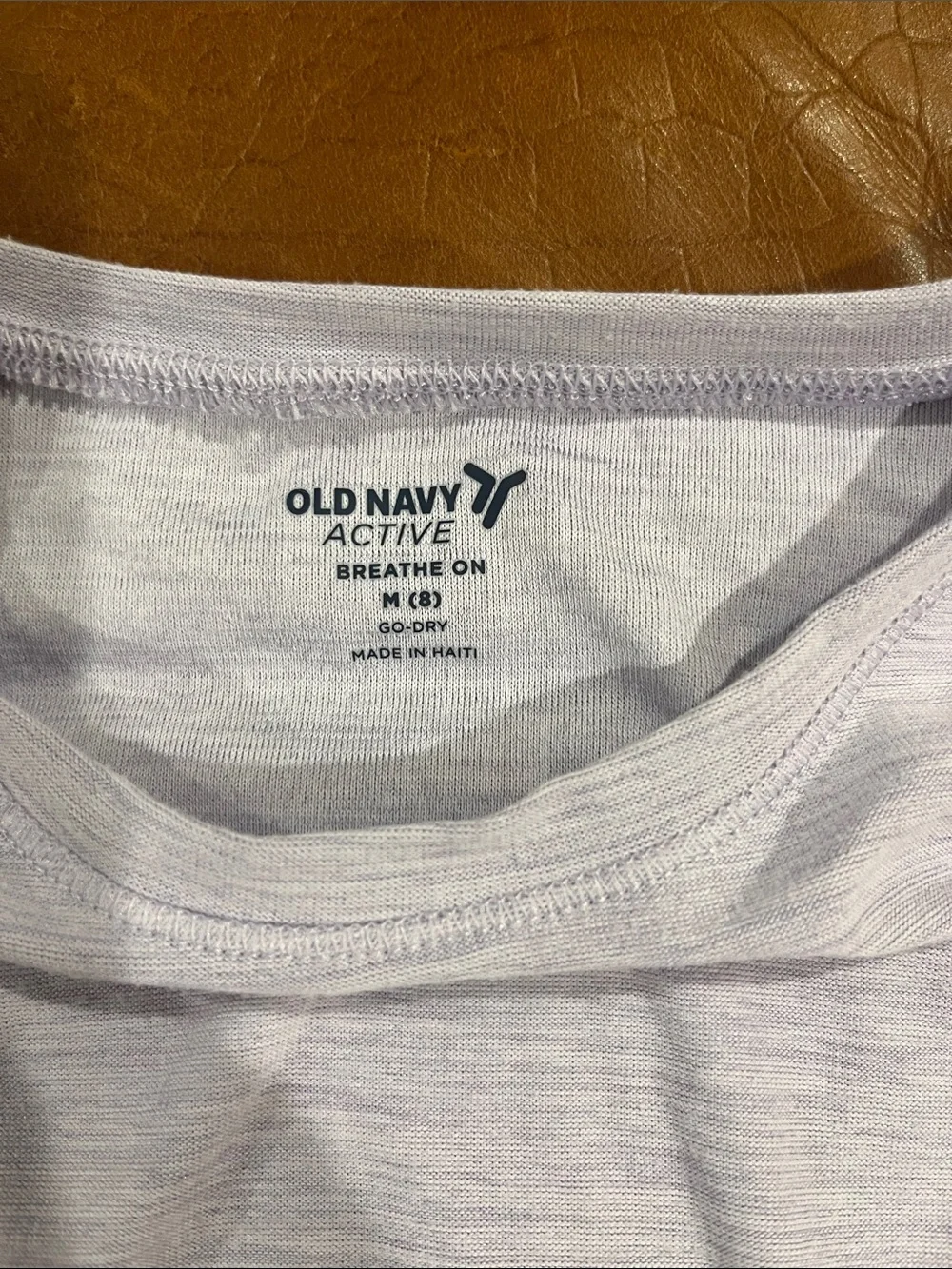 Old Navy Light Lavender Long Sleeve Cropped Tee